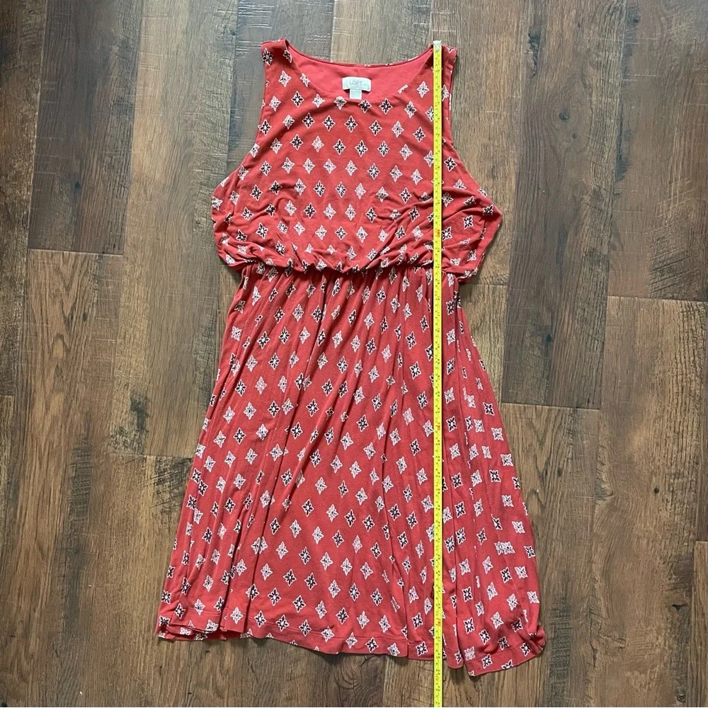 ANN TAYLOR Loft Aztec-motif dress, size LP - Picture 8 of 10